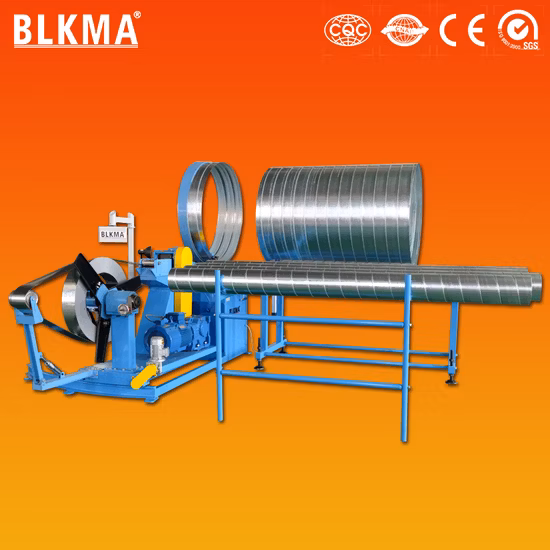 簡単に操作できる固定金型スパイラルラウンドダクト製造機